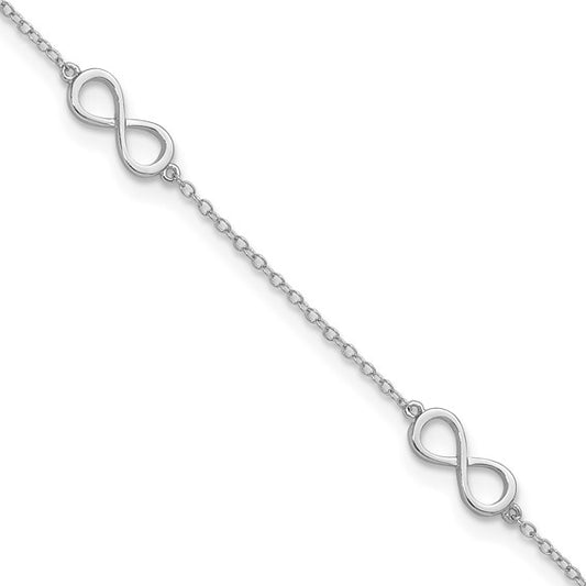 Sterling Silver Infinity Anklet