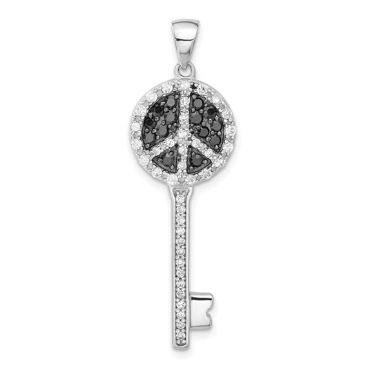 Peace Sign Key Pendant