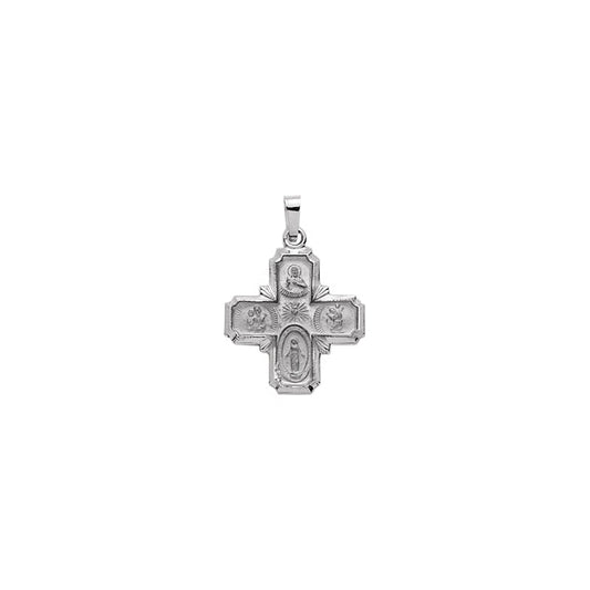 White Gold Five Way Medal