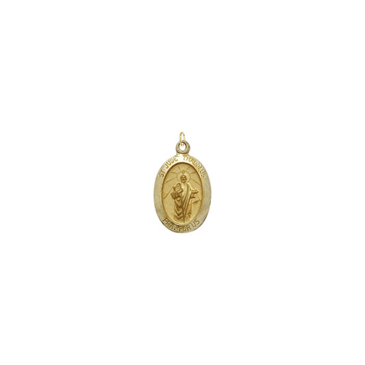 Gold Oval St. Jude Medal, Patron Saint of Hopeless Causes and Desperation