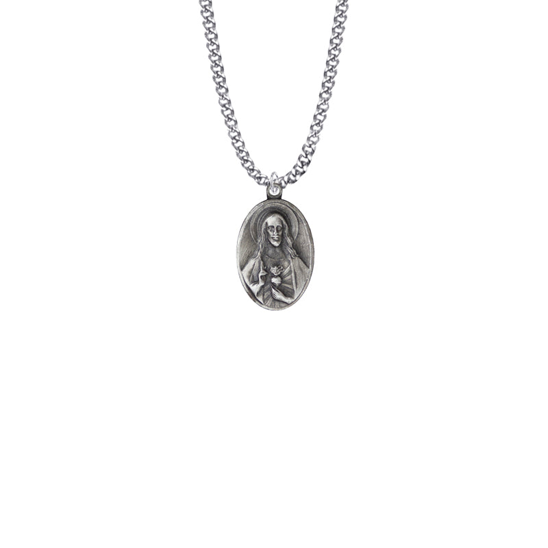 Pewter Oval Scapular Medal