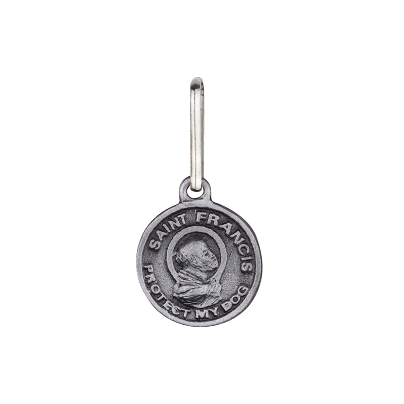 Pewter Circle St. Francis &quot;Protect My Dog&quot; Pet Medal