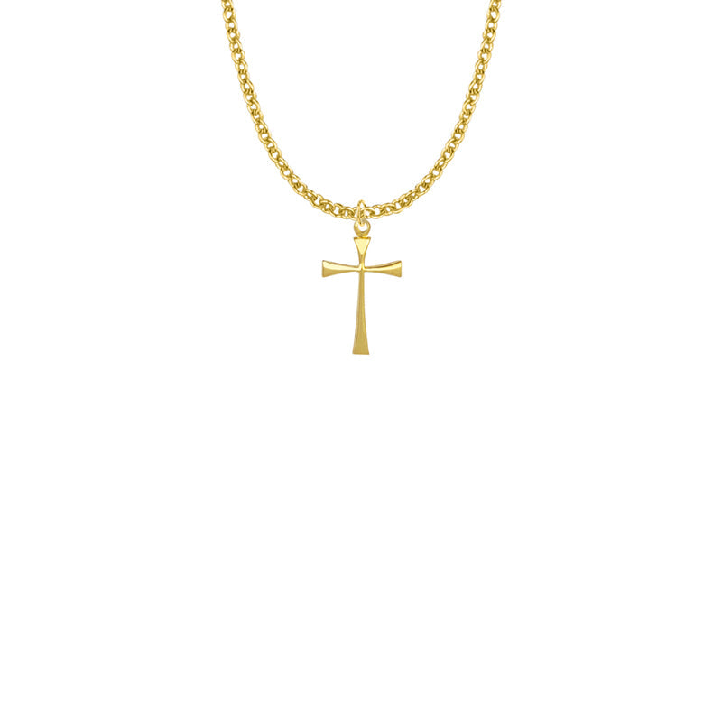 10KT Gold Filled Maltese Cross Necklace
