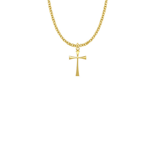 10KT Gold Filled Maltese Cross Necklace