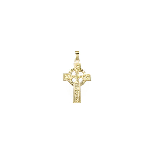 Gold Celtic Knot Cross Pendant