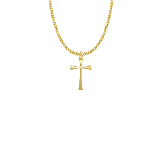 10KT Gold Filled Maltese Cross Necklace