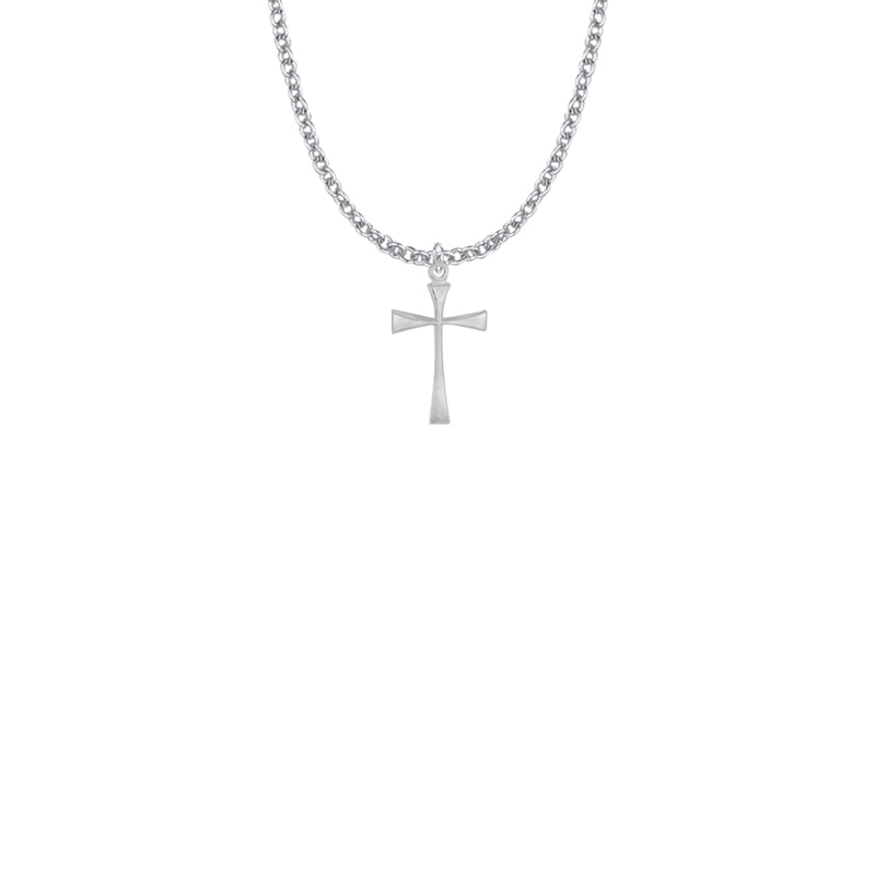 Silver Plated Maltese Cross Necklace