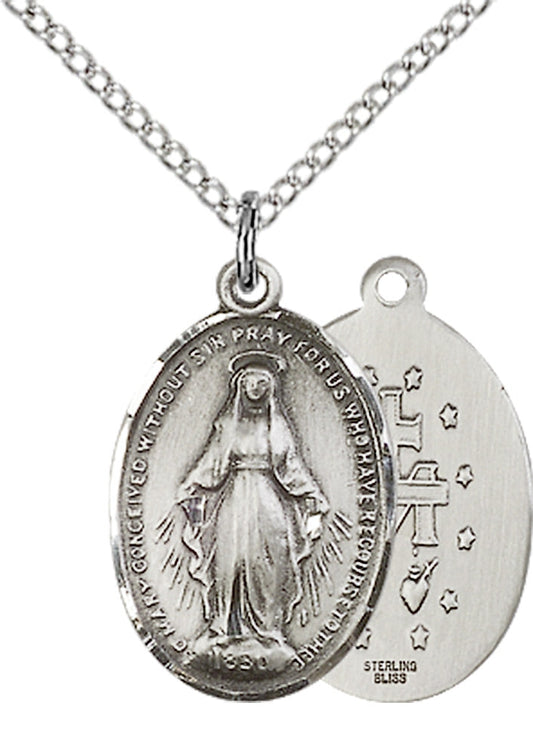 Sterling Silver Miraculous Pendant