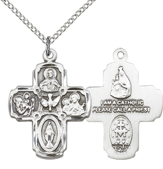 Sterling Silver 5-Way Pendant
