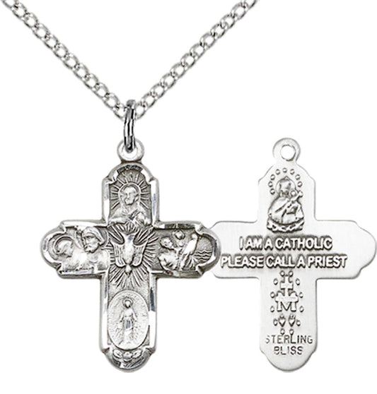 Sterling Silver 5-Way Pendant