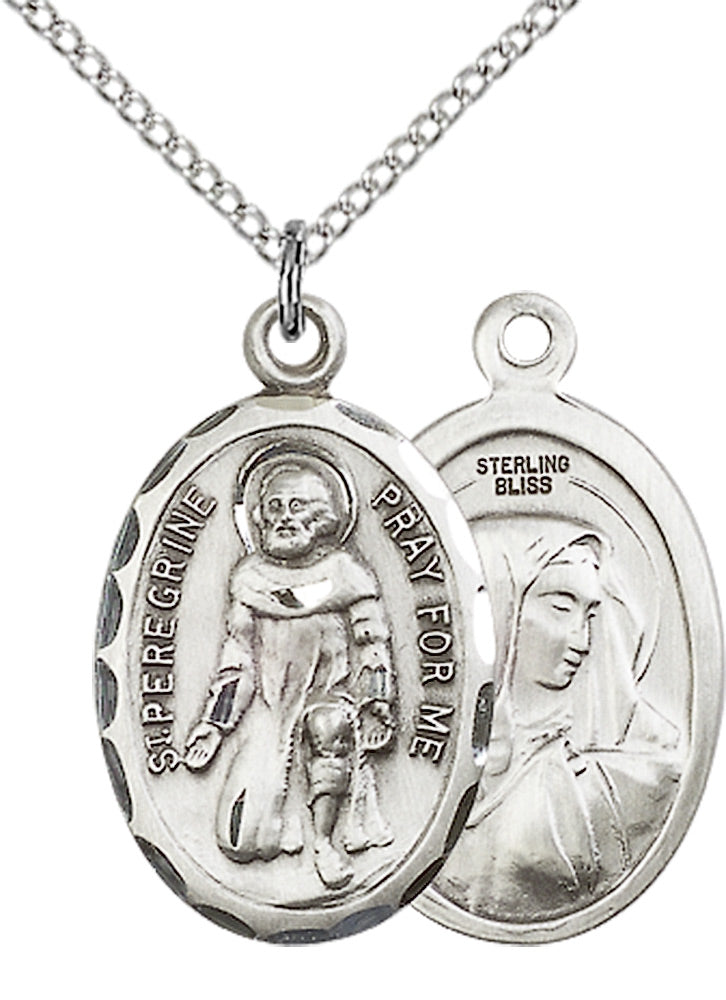 Sterling Silver St. Peregrine Pendant