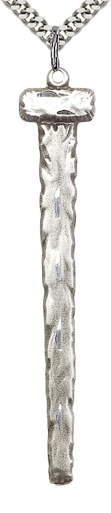 Sterling Silver Nail Pendant