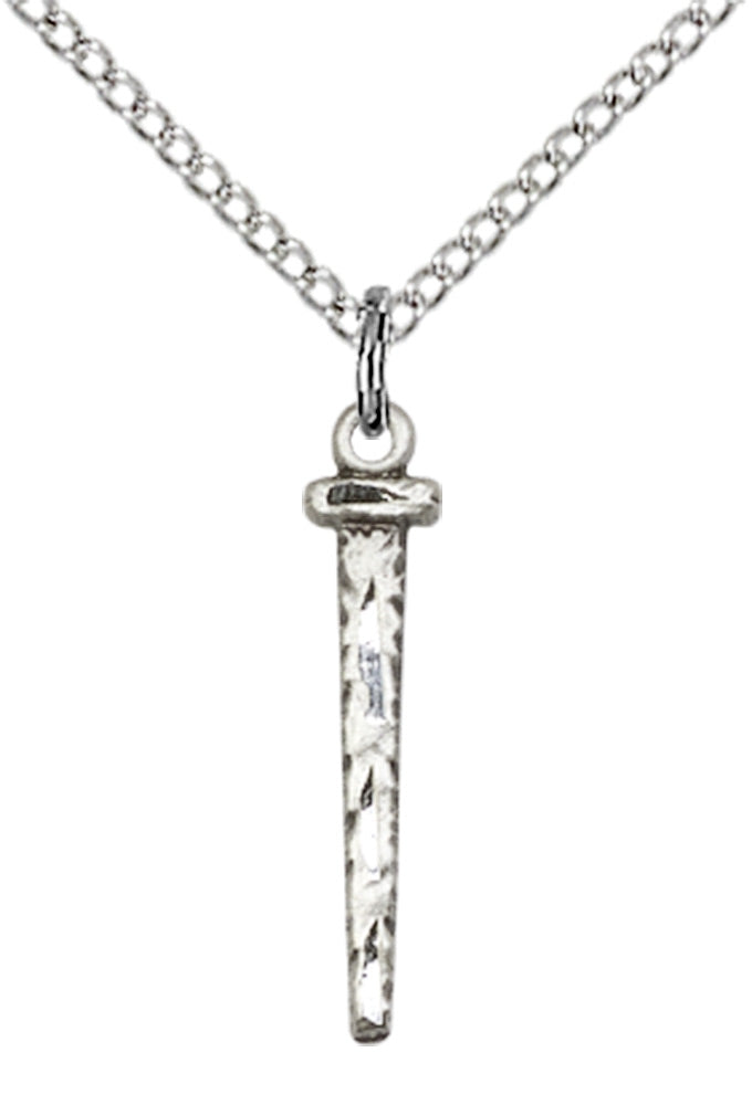 Sterling Silver Nail Pendant