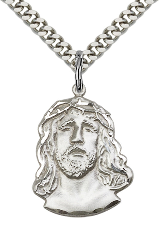 Sterling Silver ECCE Homo Pendant