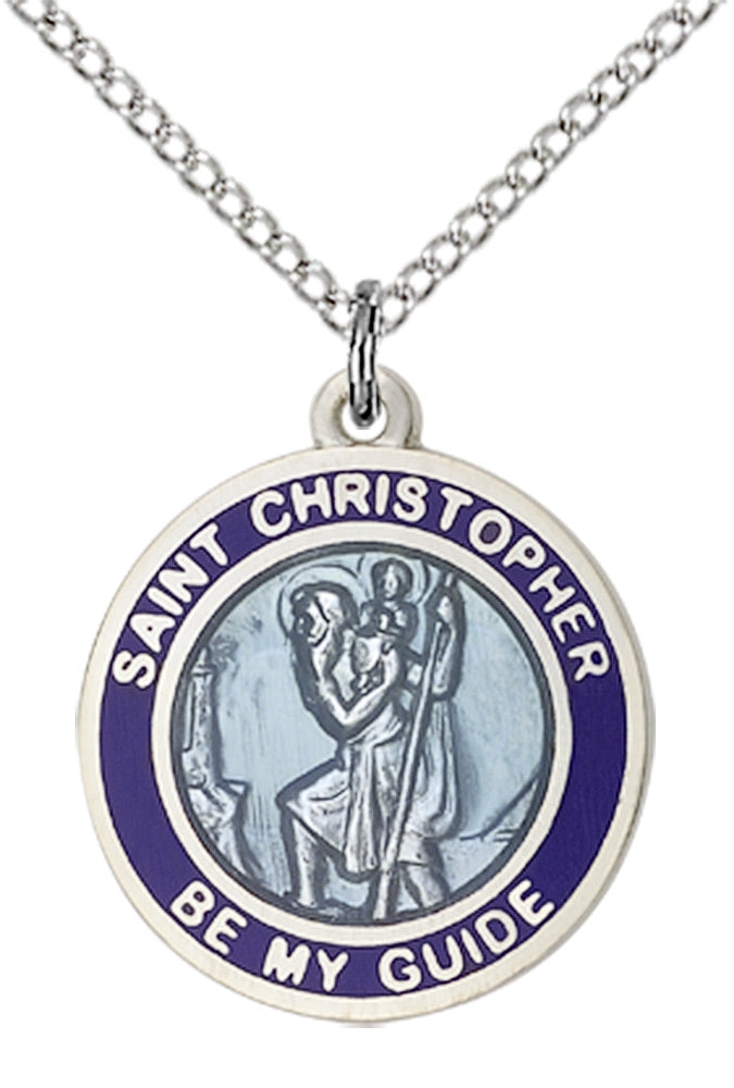 Sterling Silver St. Christopher Pendant