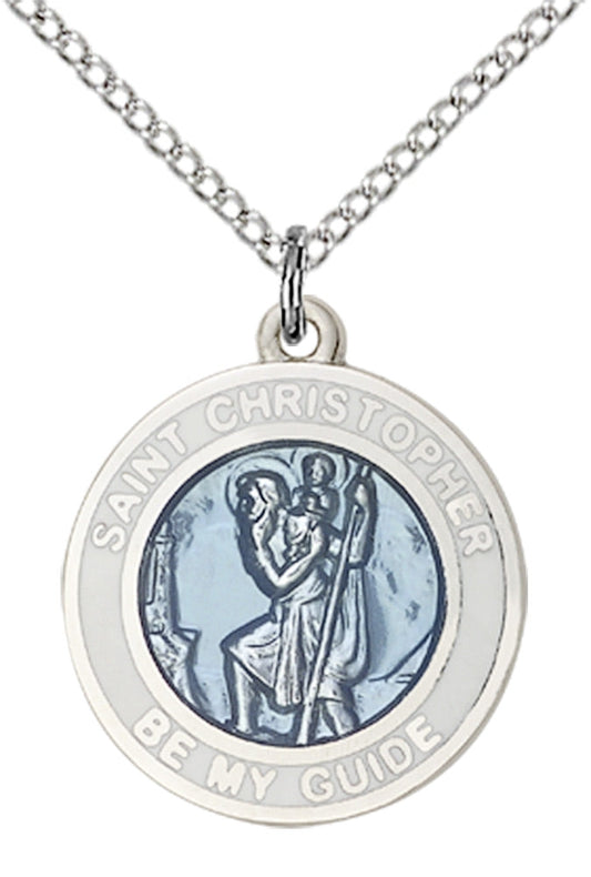 Sterling Silver St. Christopher Pendant