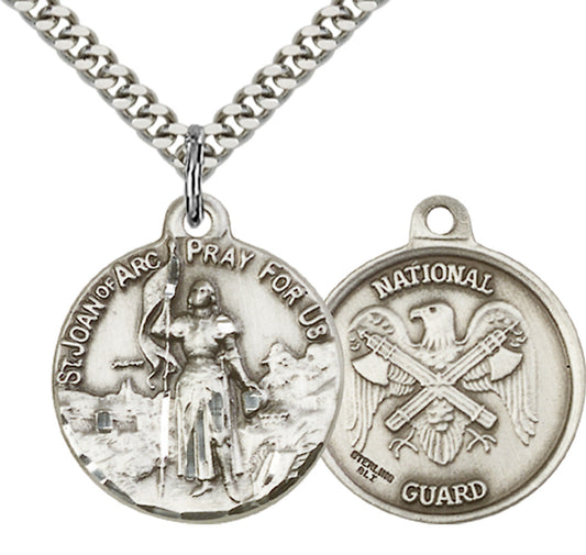 Sterling Silver St. Joan of Arc Pendant