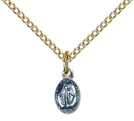 Gold Plated Sterling Silver Miraculous Pendant