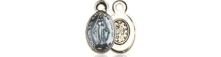 Gold Plated Sterling Silver Miraculous Pendant