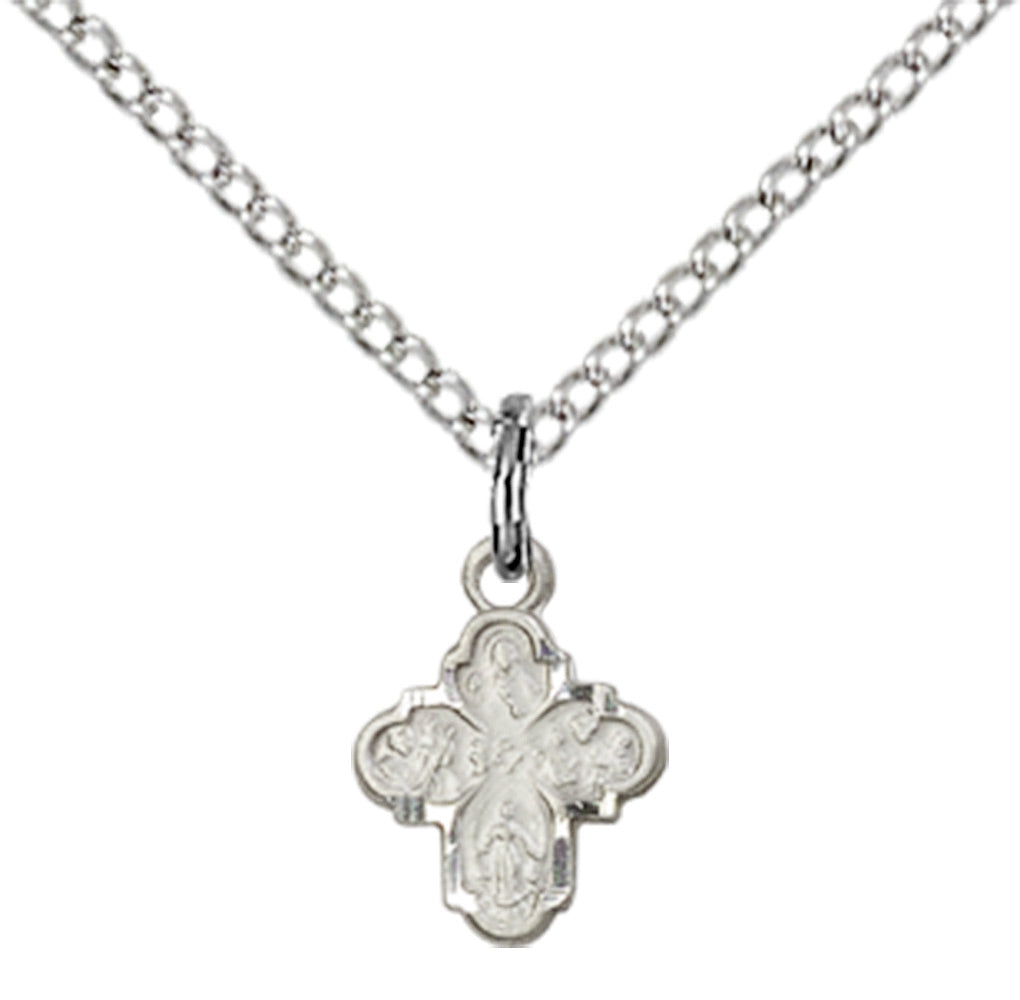 Sterling Silver 4-Way Pendant