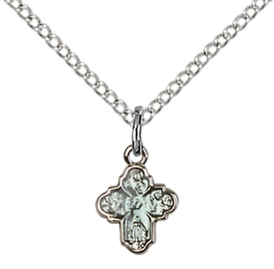 Sterling Silver 4-Way Pendant
