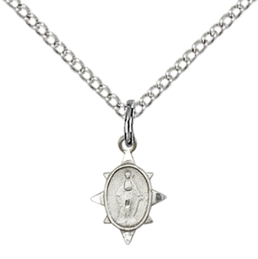 Sterling Silver Miraculous Pendant