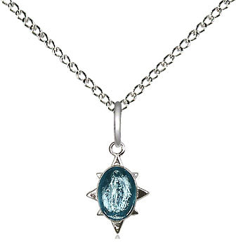 Sterling Silver Miraculous Pendant