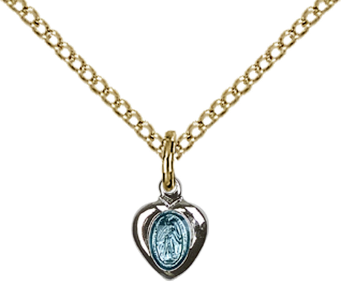 Gold Plated Sterling Silver Miraculous Pendant