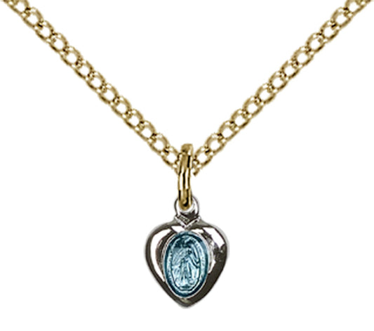 Gold Plated Sterling Silver Miraculous Pendant