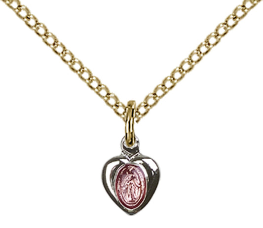 Gold Plated Sterling Silver Miraculous Pendant