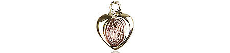 Gold Plated Sterling Silver Miraculous Pendant