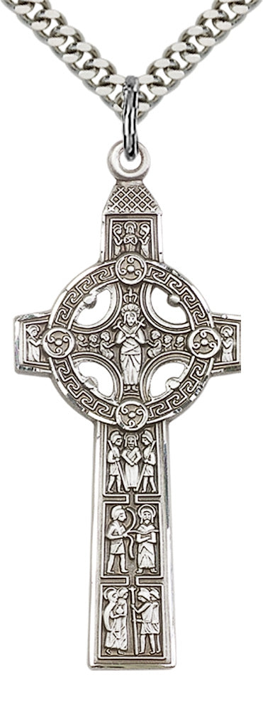 Sterling Silver Scriptures Cross Pendant