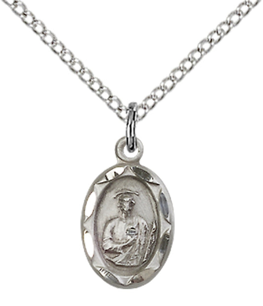Sterling Silver St. Jude Pendant