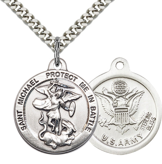 Sterling Silver St. Michael the Archangel Pendant