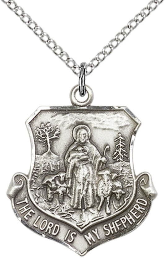 Sterling Silver Lord Is My Shepherd Pendant