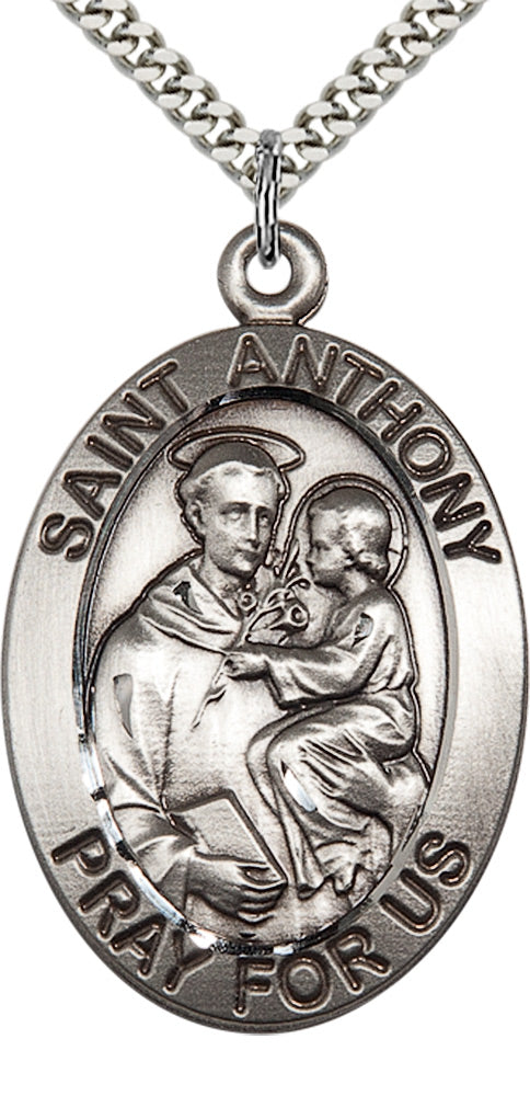 Sterling Silver St. Anthony Pendant