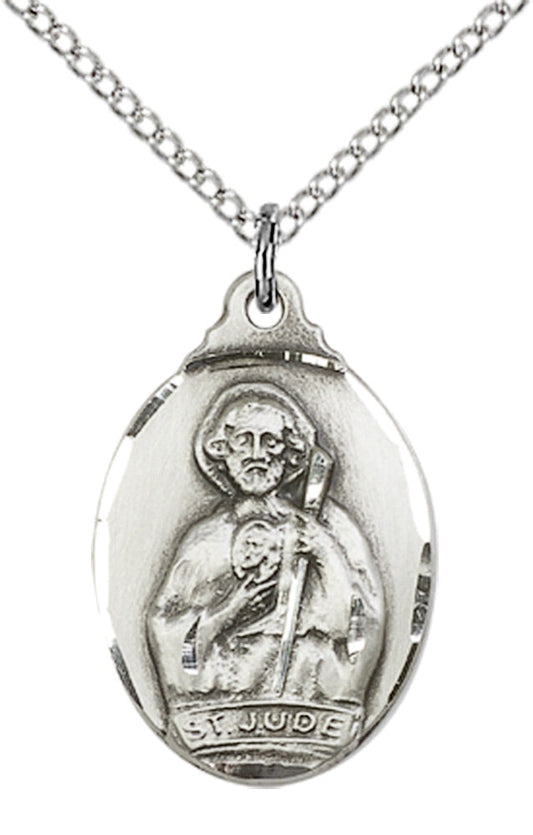 Sterling Silver St. Jude Pendant