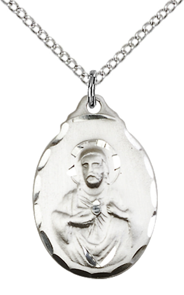 Sterling Silver Scapular Pendant