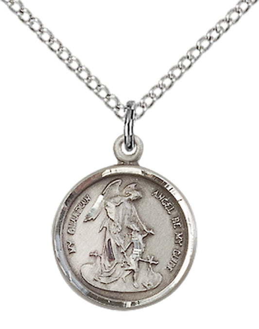 Sterling Silver Guardian Angel Pendant