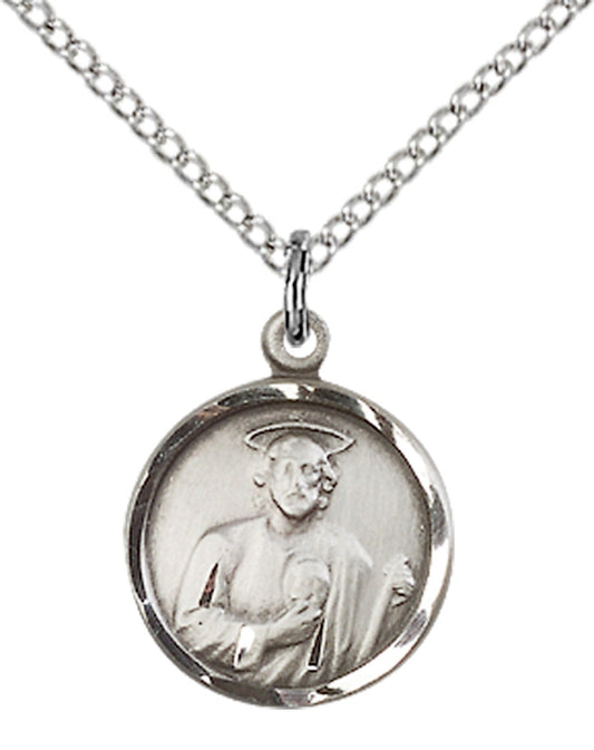 Sterling Silver St. Jude Pendant