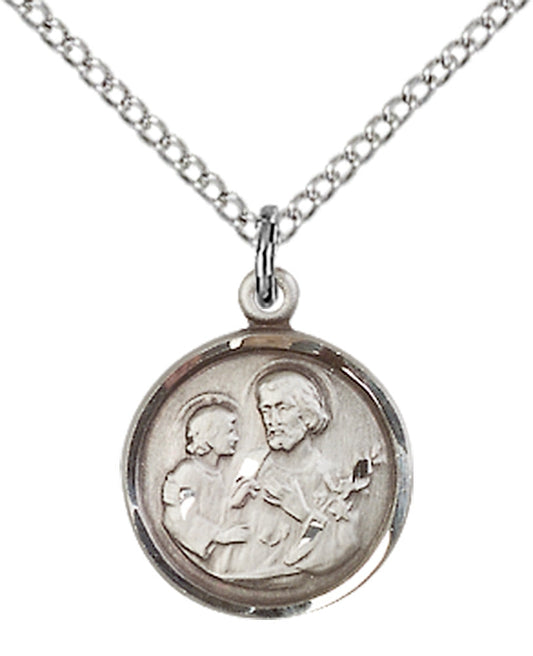 Sterling Silver St. Joseph Pendant