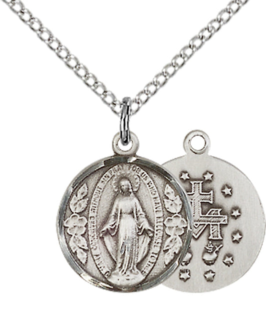 Sterling Silver Miraculous Pendant