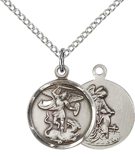 Sterling Silver St. Michael the Archangel Pendant