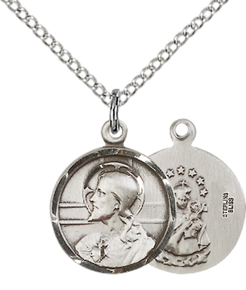 Sterling Silver Scapular Pendant