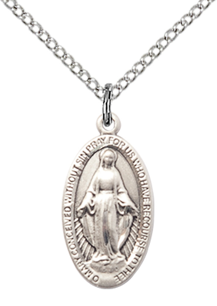 Sterling Silver Miraculous Pendant