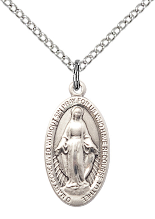 Sterling Silver Miraculous Pendant