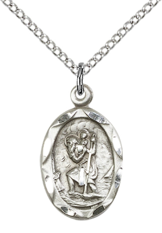 Sterling Silver St. Christopher Pendant