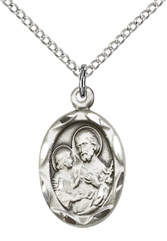 Sterling Silver St. Joseph Pendant