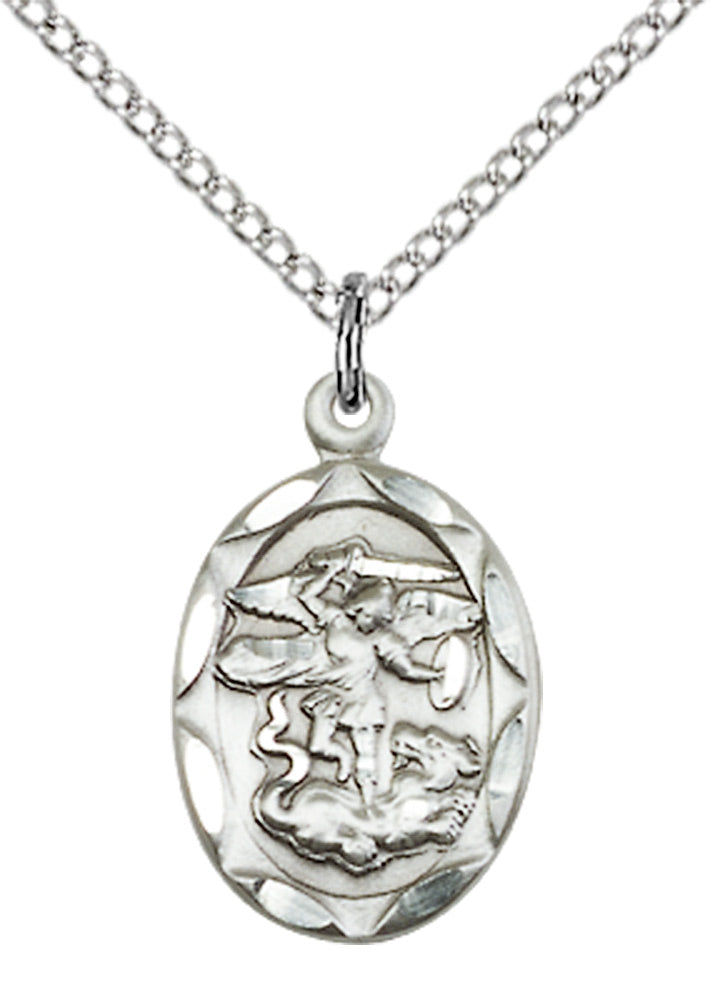 Sterling Silver St. Michael the Archangel Pendant