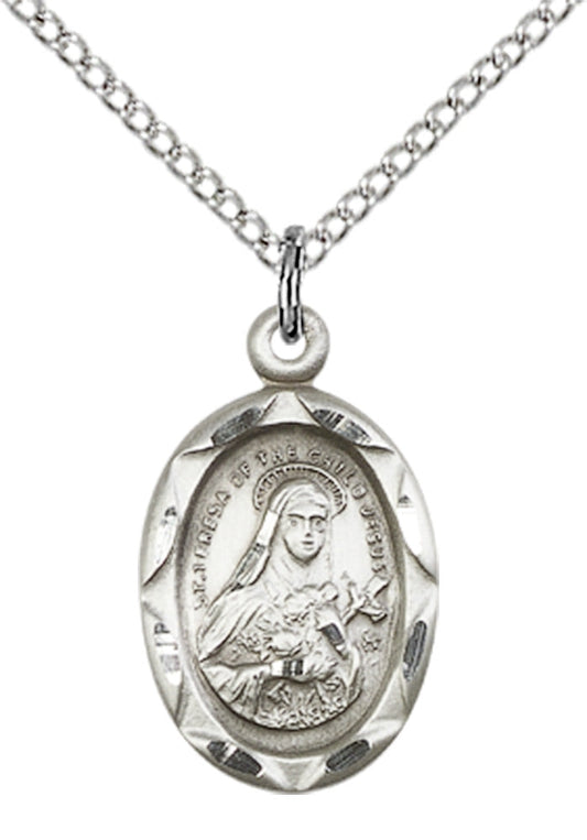 Sterling Silver St. Theresa Pendant